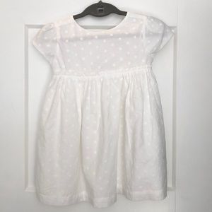 NWT Gymboree White dress with embroidered flowers